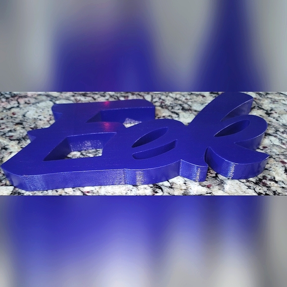 Purple Eek wooden Halloween sign. New and unused. - Picture 4 of 7